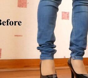 quick and easy tutorial on hemming jeans, Before hemming jeans
