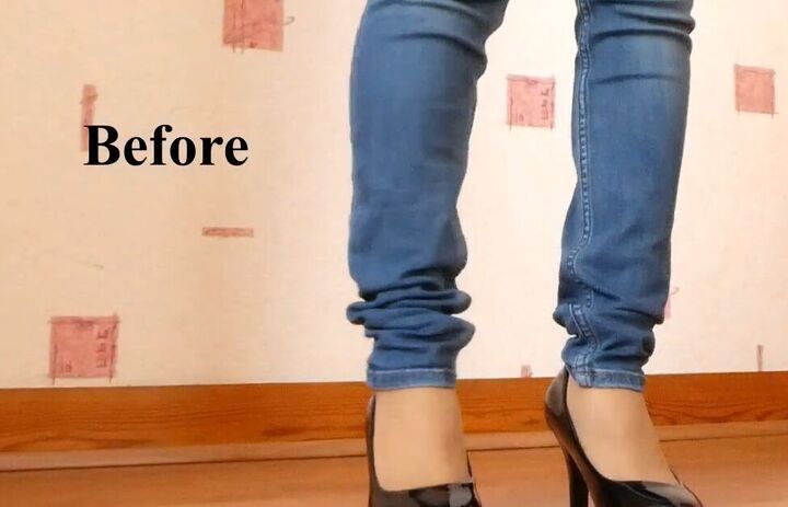 quick and easy tutorial on hemming jeans, Before hemming jeans