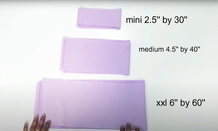 Easy Sewing Tutorial: How to DIY a Scrunchie in 3 Different Sizes | Upstyle