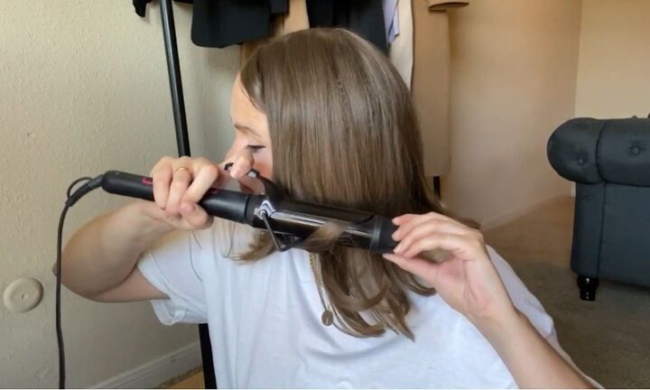 check out this awesome hack to add volume to fine hair, Finishing up the hair