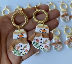 Crafty Gift Idea: Cute Polymer Clay Christmas Earrings
