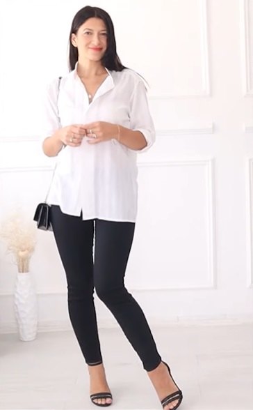 how to style skinny jeans, Black and white