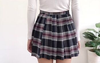 How to Sew a Super Cute Rachel Green Skirt From an Old Plaid Shirt