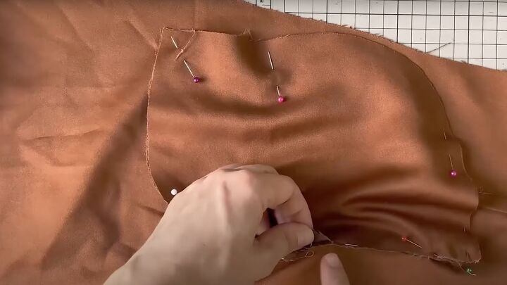 thrifty upcycle tutorial how to sew pants from old curtains, Finishing pockets