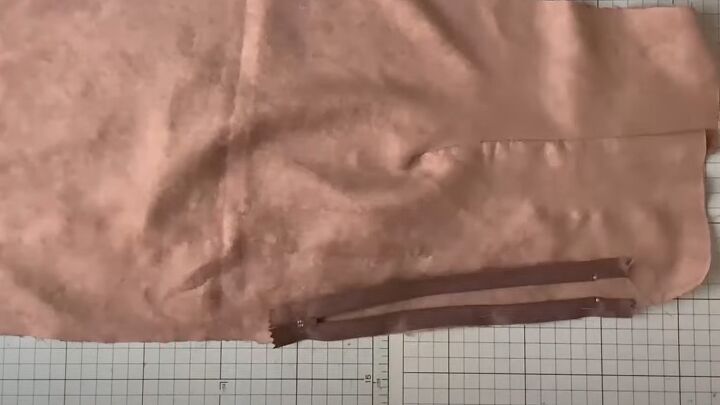 thrifty upcycle tutorial how to sew pants from old curtains, Inserting zipper