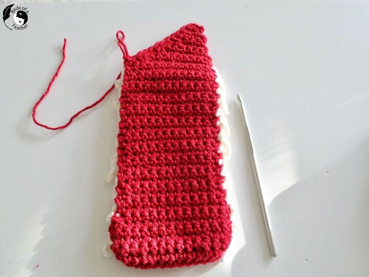 crochet phone pouch santa inspired