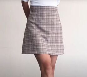 how to sew a classic a line mini skirt, Finished A line mini skirt