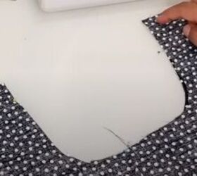 no pattern tutorial how to sew an elegant and easy blouse, Attaching neck facings