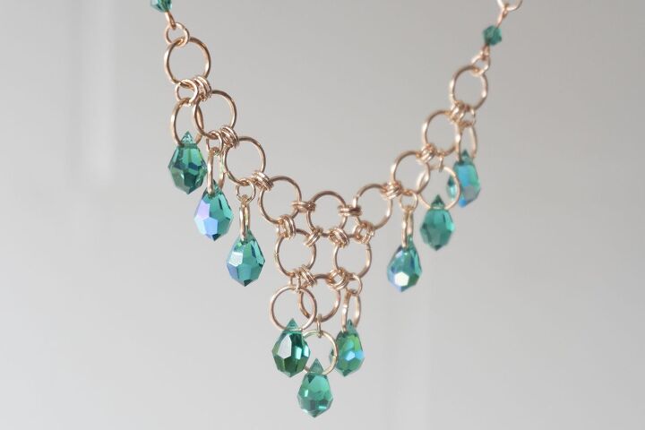 vintage jewellery recreation part 2 emerald earrings, Vintage Necklace Recreation