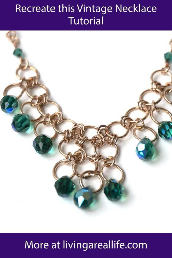 vintage jewellery recreation part1 emerald necklace