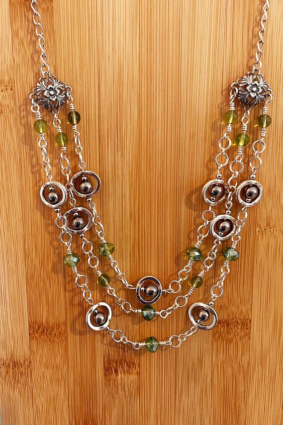 triple strand necklace