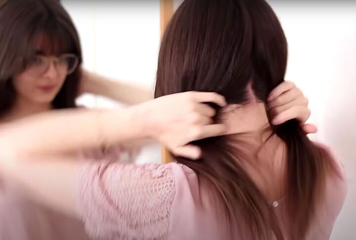 save on salon visits with this super easy haircut tutorial for women, Prepping hair