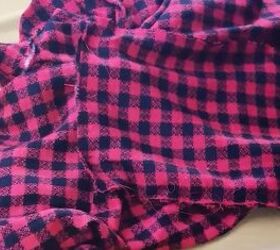 how to diy a super cozy blanket dress for christmas, Inserting the pockets