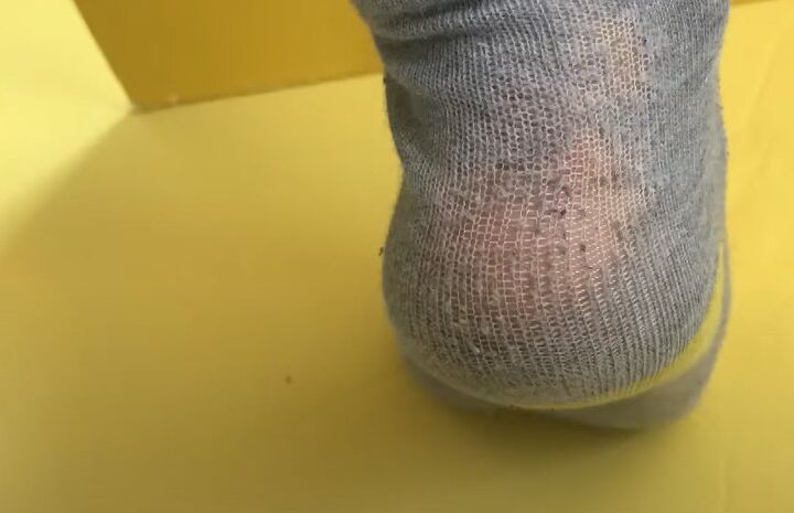 how to darn a sock in 4 easy steps, Sock to be darned