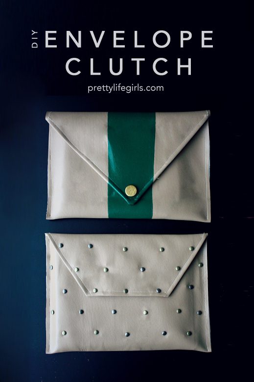 diy envelope clutch tutorial, DIY Envelope Clutch Tutorial featured by top US craft blog The Pretty Life Girls