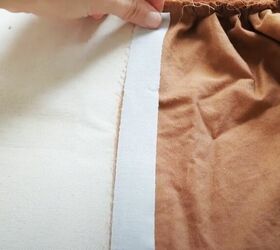 upcycle a duvet into a midi skirt with this sewing pattern tutorial, Preparing zipper