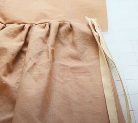 upcycle a duvet into a midi skirt with this sewing pattern tutorial, Inserting the zipper