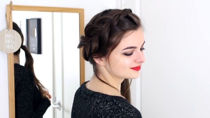 learn how to do 3 pretty no heat hairstyles for christmas, Heatless hairstyle 2 Dutch braid