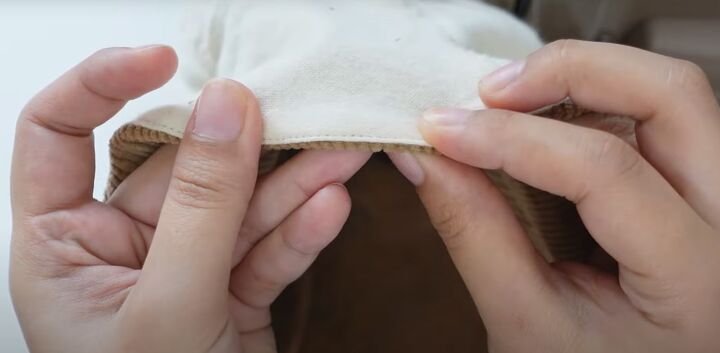sewing tutorial how to diy a corduroy hat, Finishing the DIY corduroy hat