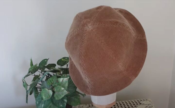 sewing tutorial how to diy a corduroy hat, Completed DIY corduroy hat