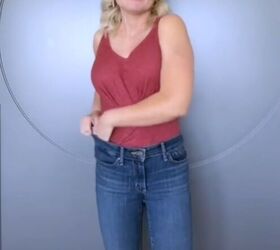 try this super easy shirt tucking hack to look instantly slimmer, Neatening up