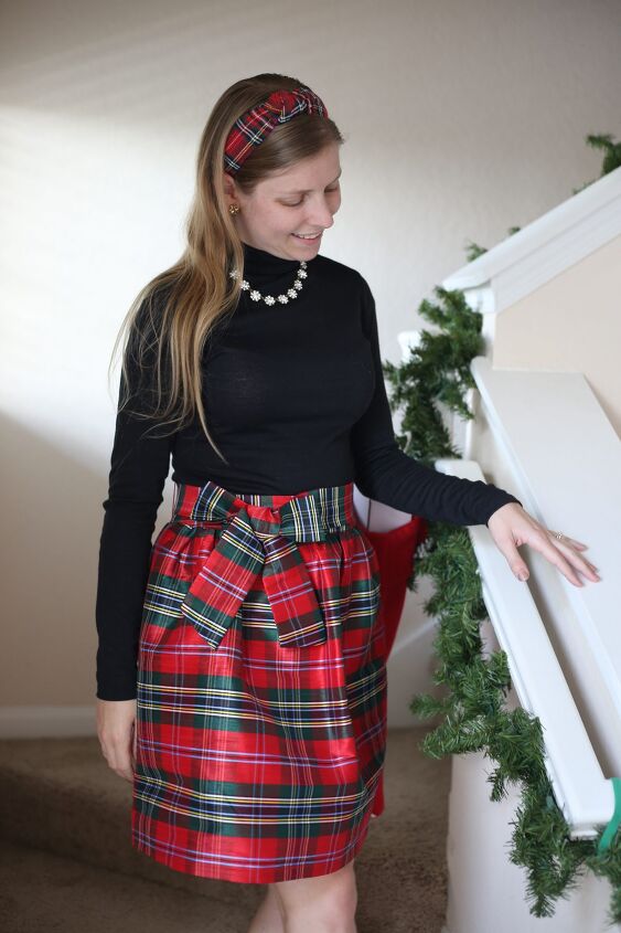 holiday tartan skirt