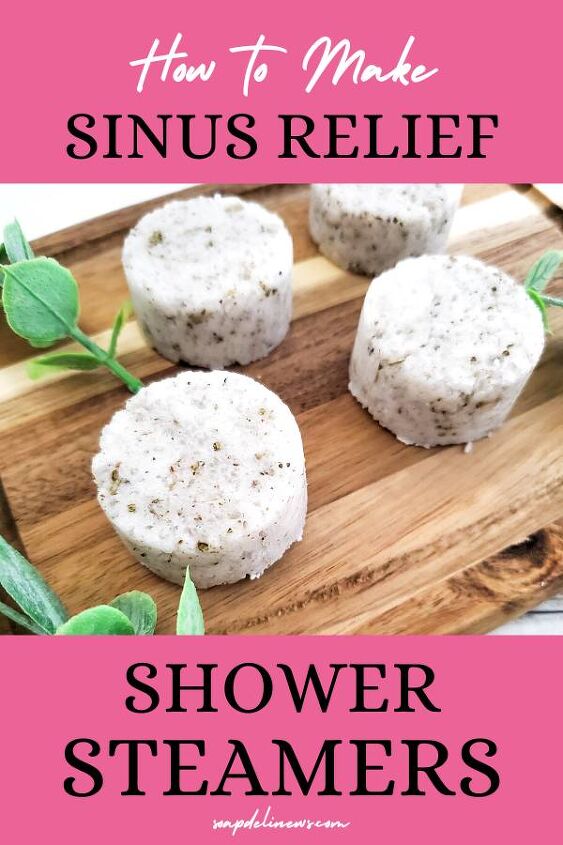 how to make sinus relief shower steamers with essential oils