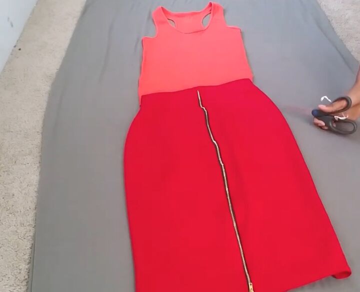 how to diy a super easy maxi dress, Preparing the maxi dress pattern