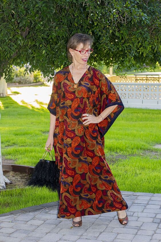 Add accessories with a caftan