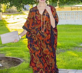 Knot up your caftan to give it more shape