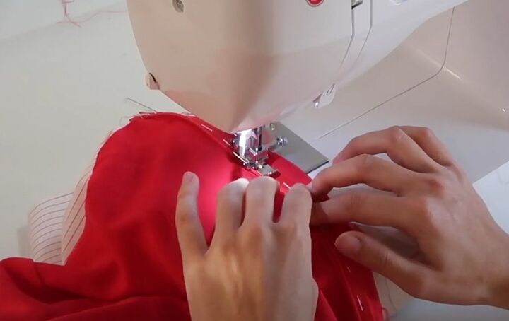 how to sew a beautiful square neck dress, Inserting zipper