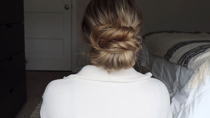 4 super cute christmas hairstyles that don t use heat, Classy twisty bun