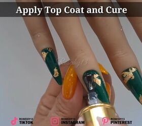 How to Do Gold Foil Nails for Christmas in 5 Easy Steps | Upstyle