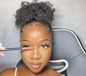 soft natural everyday makeup tutorial, Applying highlighter