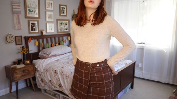 11 cute cottagecore winter outfit ideas, The wool mini skirt outfit
