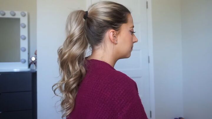 try out this awesome ponytail hack for voluminous hair, Basic ponytail