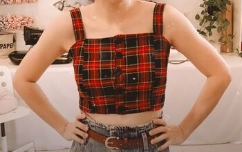 How to Sew a Cute Christmas Crop Top
