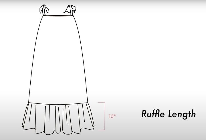 how to sew a ruffle tiered maxi dress in 10 easy steps, Ruffle tiered maxi dress pattern