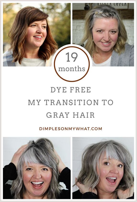 how to grow out gray hair without going insane, Transition to gray hair My 19 month progress for growing gray