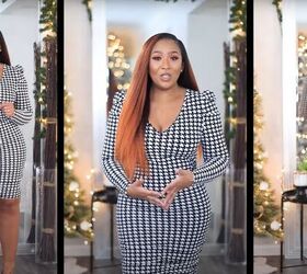 4 fun and easy holiday looks, Houndstooth dress outfit