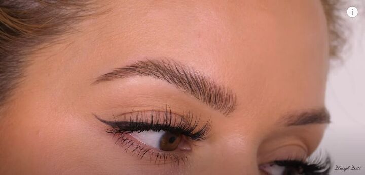easy 3 step fluffy brow tutorial, Completed fluffy brow