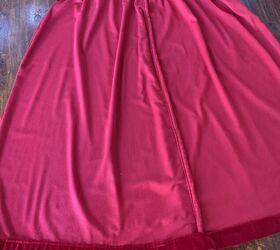 DIY Formal Skirt Transformed to Fun Pants...2 Snips...1 Seam...Done ...