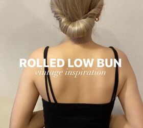 Rolled Low Bun Tutorial Upstyle