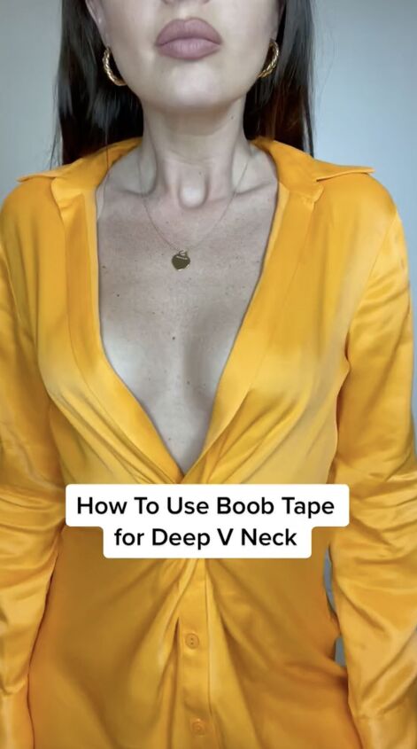 how to place your boob tape the right way