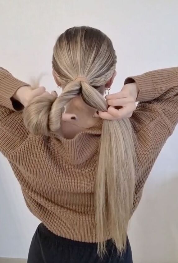 The Cutest Way To Tie All Your Hair Back With No Loose Strands Upstyle The Cutest Way To Tie All Your Hair Back With No Loose Strands Upstyle