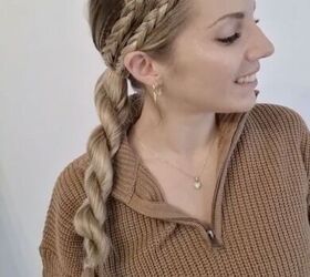 The Cutest Way to Tie All Your Hair Back With No Loose Strands