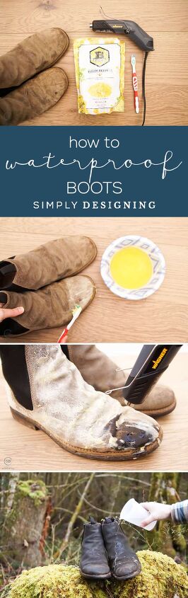 how to waterproof leather boots, Learn tips and tricks for how to waterproof leather boots easily with this cost effective method using beeswax a toothbrush and a heat gun