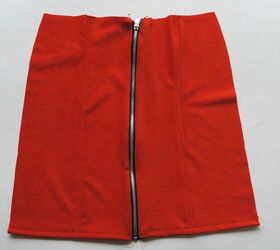 diy zipper front skirt
