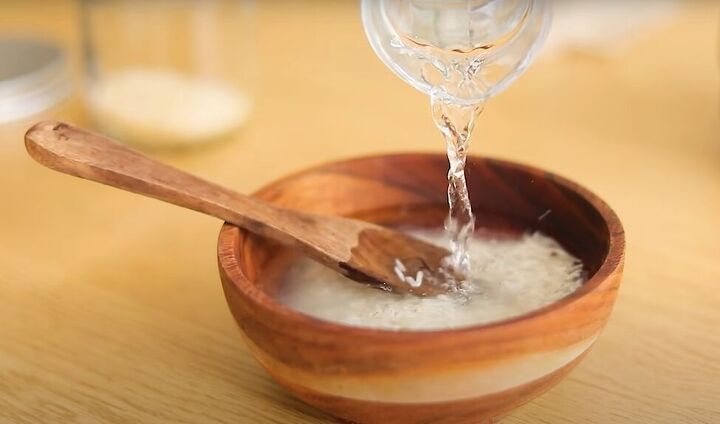 4 easy rice water recipes for shiny hair, Adding water