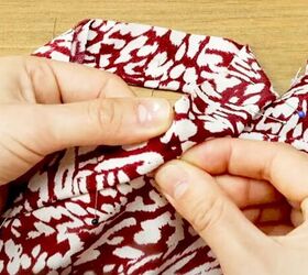 how to sew a cute slip t shirt dress, Attaching neckband